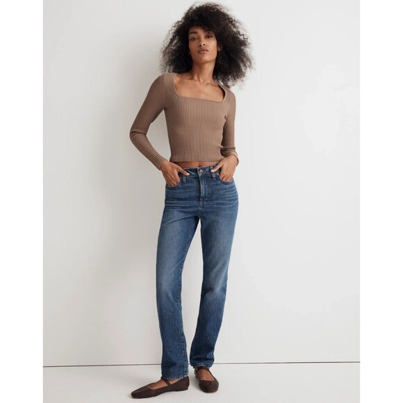Madewell "The Perfect Vintage" Straight Jean Dark Wash Size 32 NWT - Picture 1 of 12